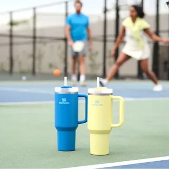 STANLEY THE FLOWSTATE BLUE WHITE 40 OZ 1.18 L QUENCHER H2.0 TUMBER - Picture 9 of 11